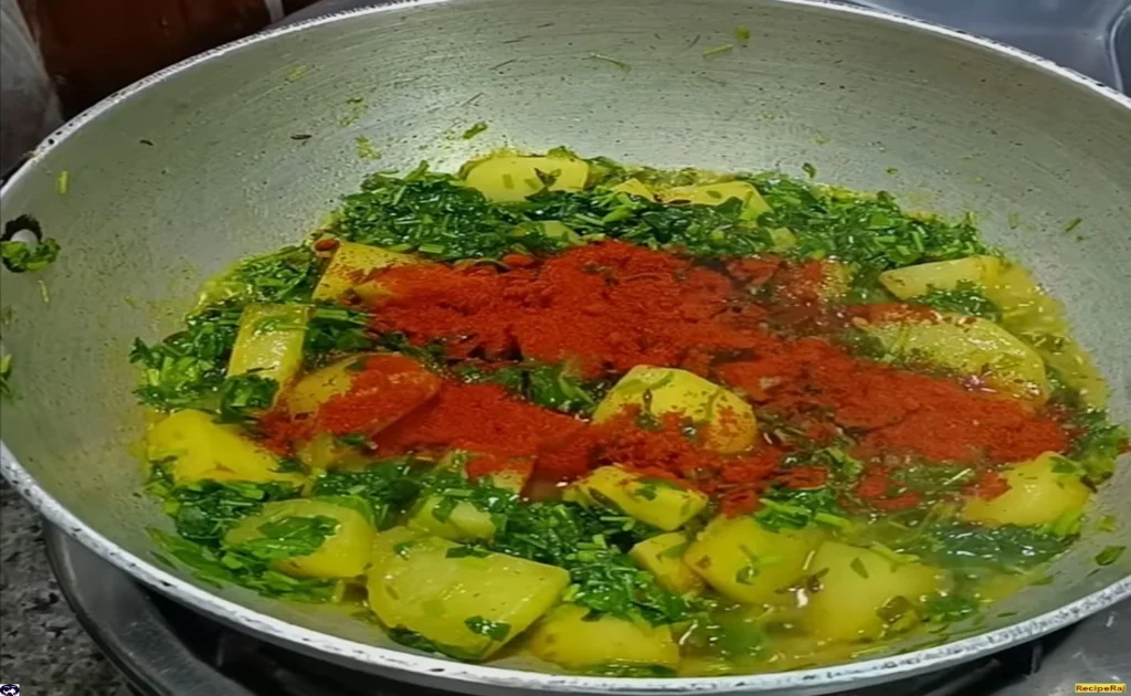 Aaloo Methi Dry Curry (Aaloo Fried)