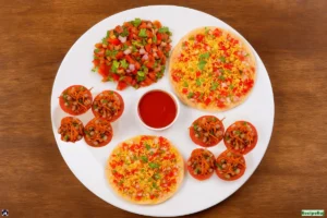 Masala Papad, Tomato Chat & Kurkure Chat