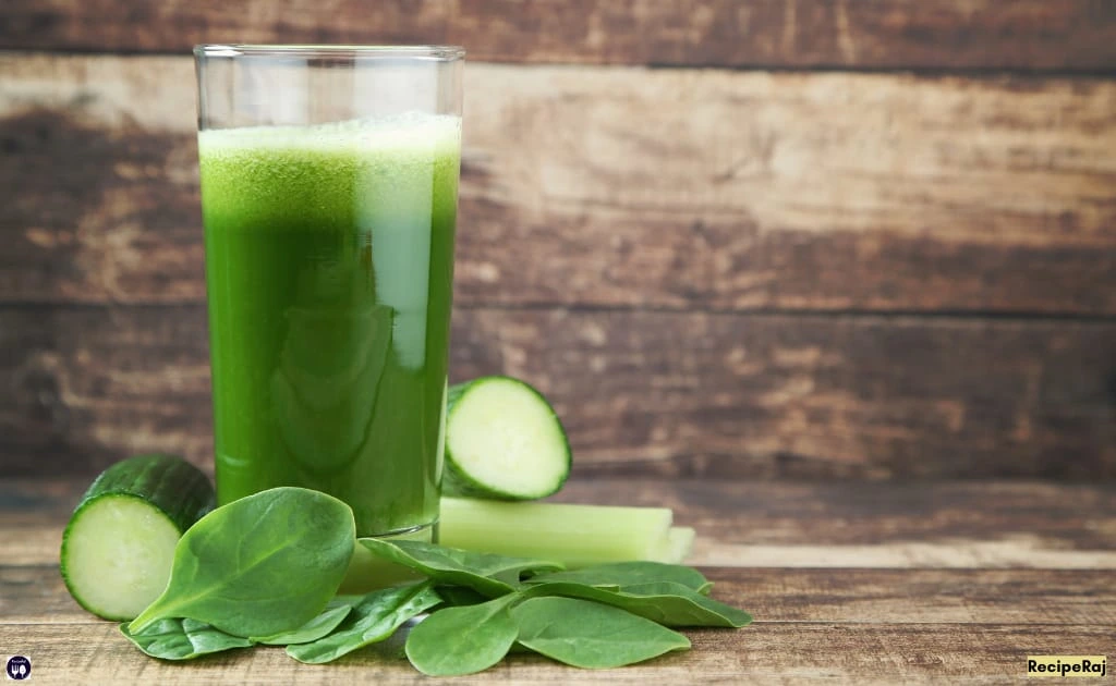 Cucumber Spinach Juice & Carrot Juice