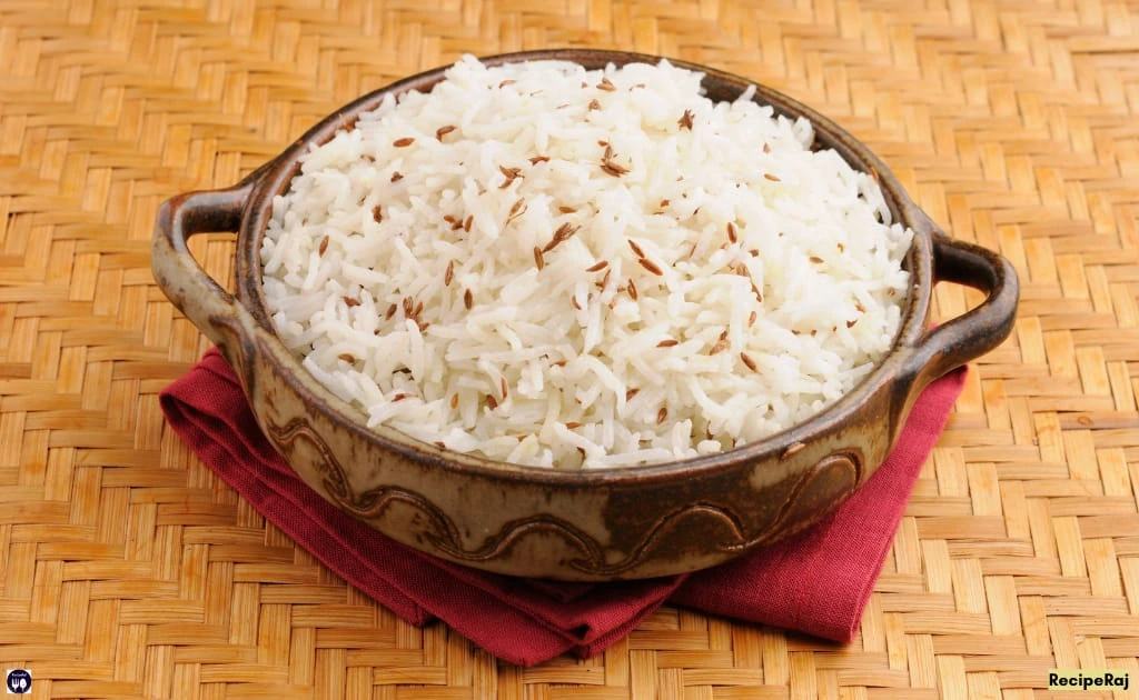 Lahsuni Dal Palak and Jira Rice