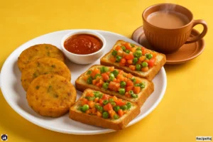 Banana Cutlets & Bread Pakoda Sandwich